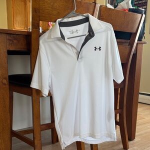 Under Armour Men's Polo Shirt - White with Black Accents